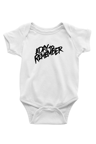 A Day to remember Baskılı Unisex Beyaz Bebek Body - Zıbın
