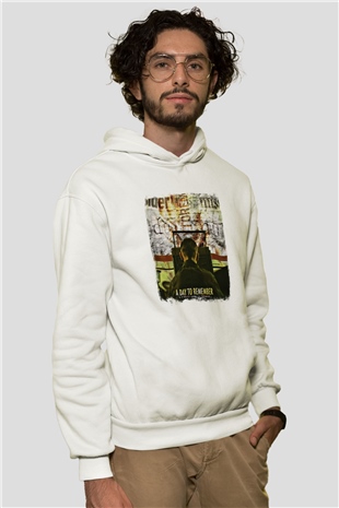A Day to remember Baskılı Unisex Beyaz Hoodie