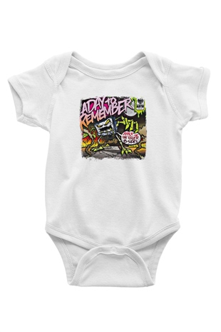 A Day to remember Baskılı Unisex Beyaz Bebek Body - Zıbın