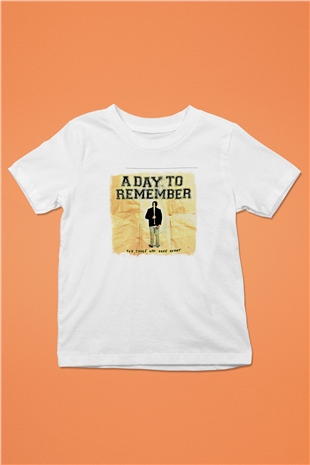 A Day to remember Baskılı Unisex Beyaz Çocuk Tişört
