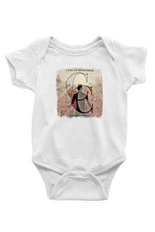 A Day to remember Baskılı Unisex Beyaz Bebek Body - Zıbın