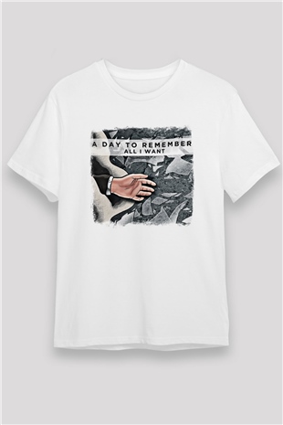 A Day to remember Baskılı Unisex Beyaz Tişört