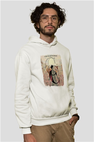 A Day to remember Baskılı Unisex Beyaz Hoodie