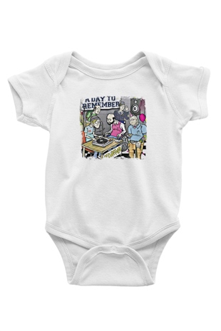 A Day to remember Baskılı Unisex Beyaz Bebek Body - Zıbın