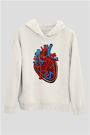 A Day to remember Baskılı Unisex Beyaz Hoodie