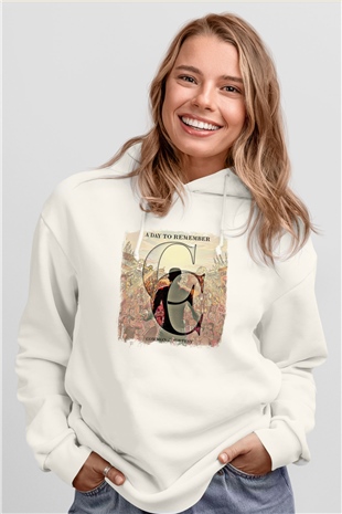 A Day to remember Baskılı Unisex Beyaz Hoodie