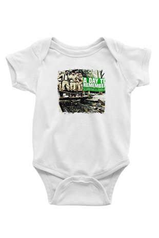 A Day to remember Baskılı Unisex Beyaz Bebek Body - Zıbın