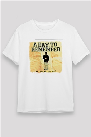 A Day to remember Baskılı Unisex Beyaz Tişört