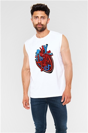 A Day to remember Baskılı Unisex Beyaz Kolsuz Tişört