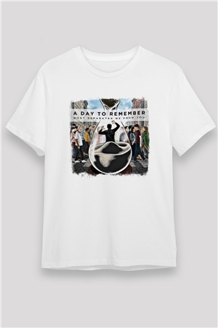 A Day to remember Baskılı Unisex Beyaz Tişört