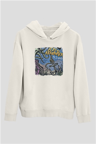 A Day to remember Baskılı Unisex Beyaz Hoodie