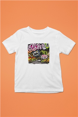 A Day to remember Baskılı Unisex Beyaz Çocuk Tişört