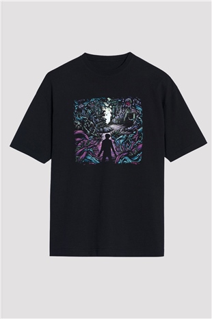 A Day to remember Baskılı Unisex Siyah Oversize Tişört