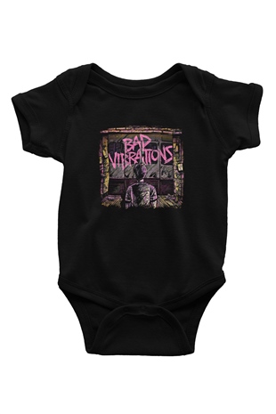 A Day to remember Baskılı Unisex Siyah Bebek Body - Zıbın