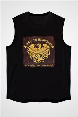 A Day to remember Baskılı Unisex Siyah Kolsuz Tişört