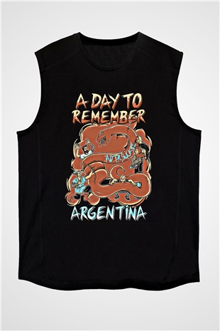 A Day to remember Baskılı Unisex Siyah Kolsuz Tişört