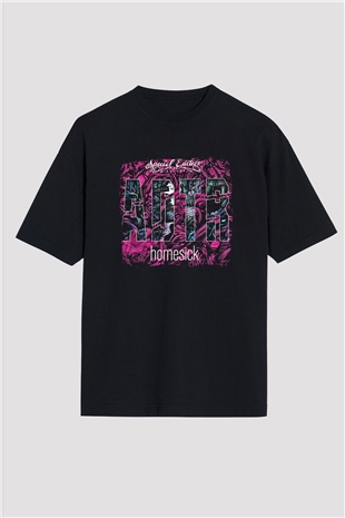 A Day to remember Baskılı Unisex Siyah Oversize Tişört