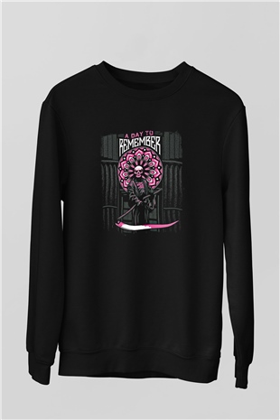 A Day to remember Baskılı Unisex Siyah Sweatshirt