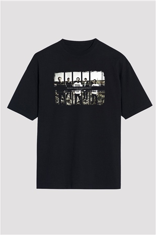 A Day to remember Baskılı Unisex Siyah Oversize Tişört