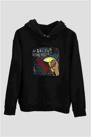 A Day to remember Baskılı Unisex Siyah Hoodie