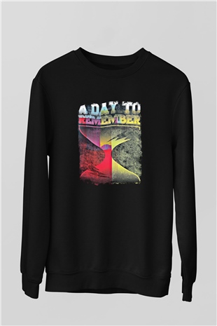 A Day to remember Baskılı Unisex Siyah Sweatshirt