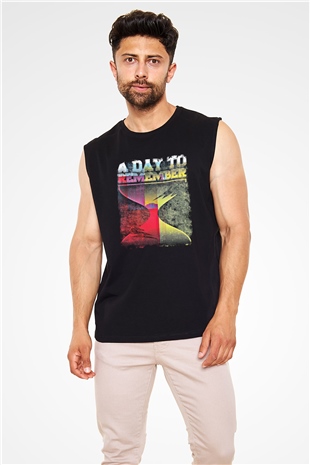 A Day to remember Baskılı Unisex Siyah Kolsuz Tişört
