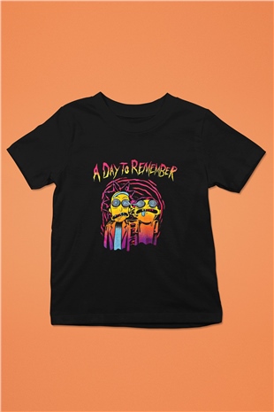 A Day to remember Baskılı Unisex Siyah Çocuk Tişört