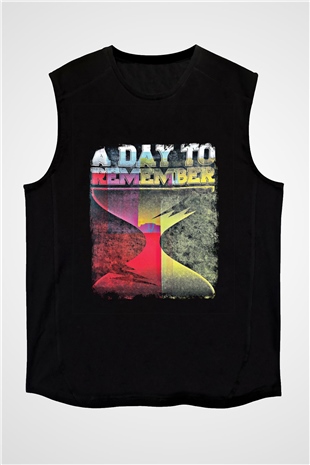 A Day to remember Baskılı Unisex Siyah Kolsuz Tişört