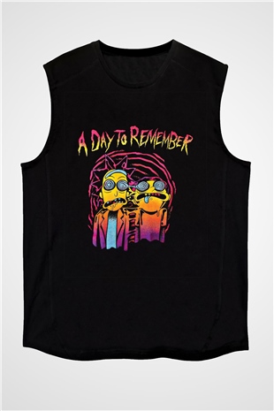 A Day to remember Baskılı Unisex Siyah Kolsuz Tişört