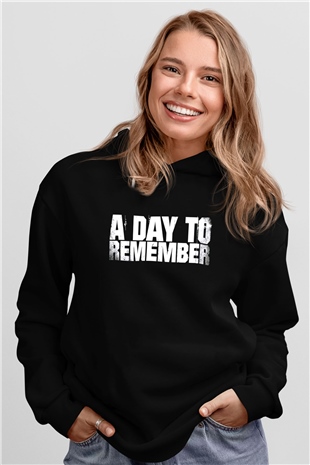 A Day To Remember Siyah Unisex Kapüşonlu Sweatshirt