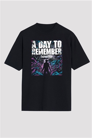 A Day To Remember Siyah Unisex Oversize Tişört T-Shirt