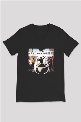 A Day To Remember What Separates Me From You Siyah Unisex V Yaka Tişört T-Shirt