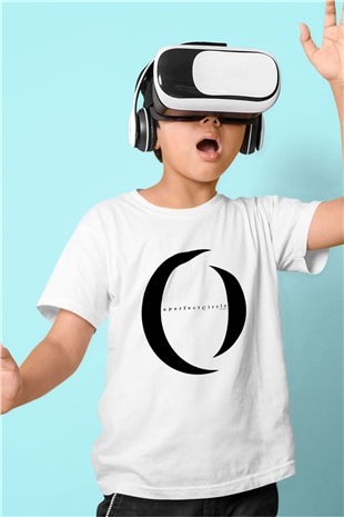 A Perfect Circle Baskılı Unisex Beyaz Çocuk Tişört