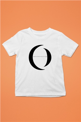 A Perfect Circle Baskılı Unisex Beyaz Çocuk Tişört