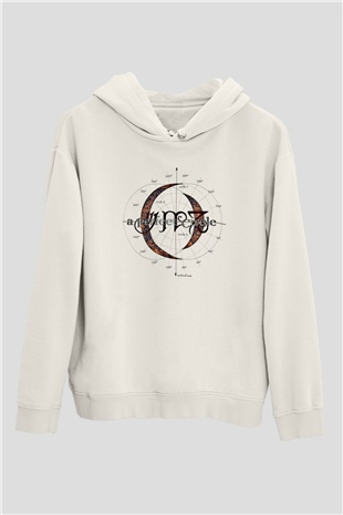 A Perfect Circle Baskılı Unisex Beyaz Hoodie