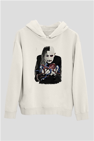 A Perfect Circle Baskılı Unisex Beyaz Hoodie