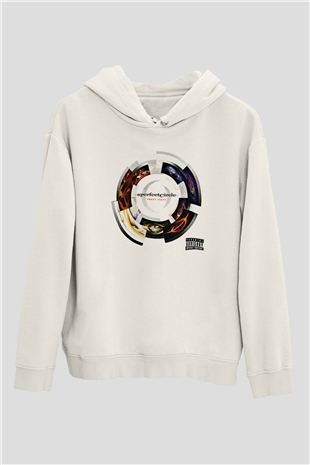 A Perfect Circle Baskılı Unisex Beyaz Hoodie
