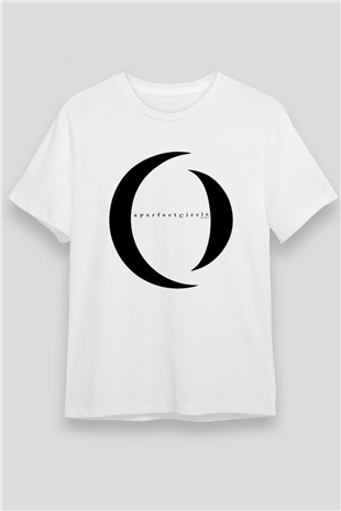 A Perfect Circle Baskılı Unisex Beyaz Tişört