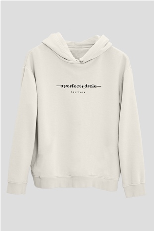 A Perfect Circle Baskılı Unisex Beyaz Hoodie