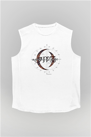 A Perfect Circle Baskılı Unisex Beyaz Kolsuz Tişört