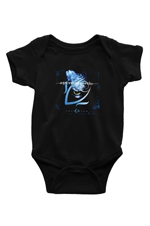 A Perfect Circle Baskılı Unisex Siyah Bebek Body - Zıbın