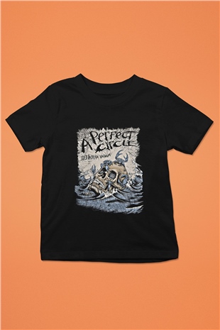 A Perfect Circle Baskılı Unisex Siyah Çocuk Tişört
