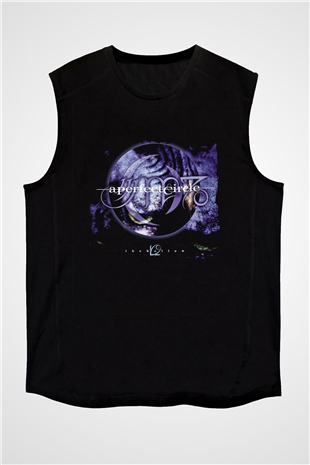 A Perfect Circle Baskılı Unisex Siyah Kolsuz Tişört