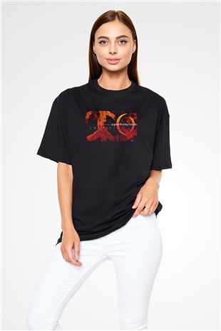 A Perfect Circle Baskılı Unisex Siyah Oversize Tişört