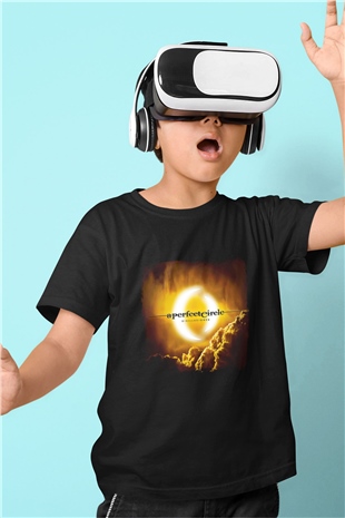 A Perfect Circle Baskılı Unisex Siyah Çocuk Tişört