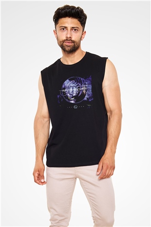 A Perfect Circle Baskılı Unisex Siyah Kolsuz Tişört