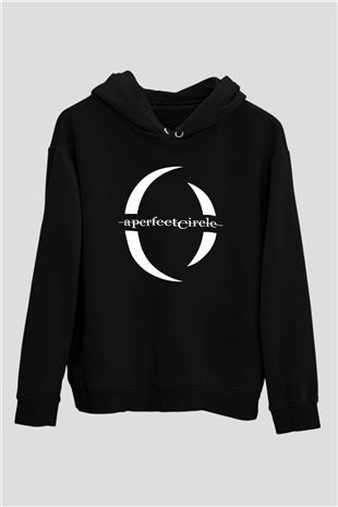 A Perfect Circle Siyah Unisex Kapüşonlu Sweatshirt