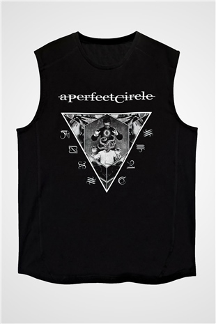A Perfect Circle Siyah Unisex Kolsuz Tişört