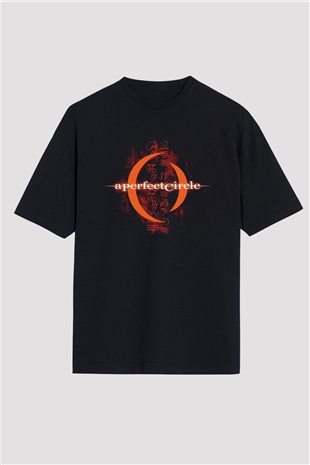 A Perfect Circle Siyah Unisex Oversize Tişört T-Shirt