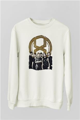 A Skylit Drive Baskılı Beyaz Unisex Sweatshirt